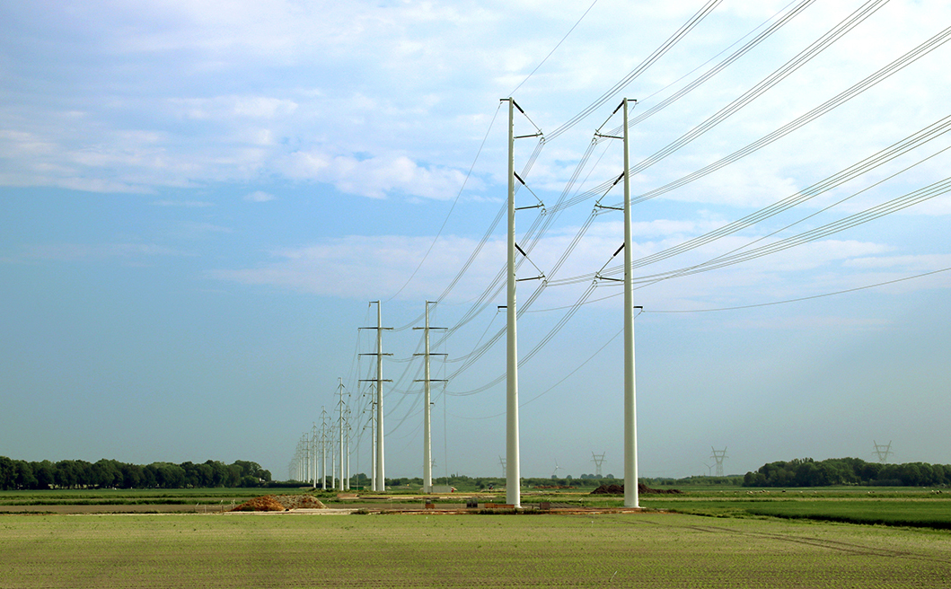 Utility poles Netherlands